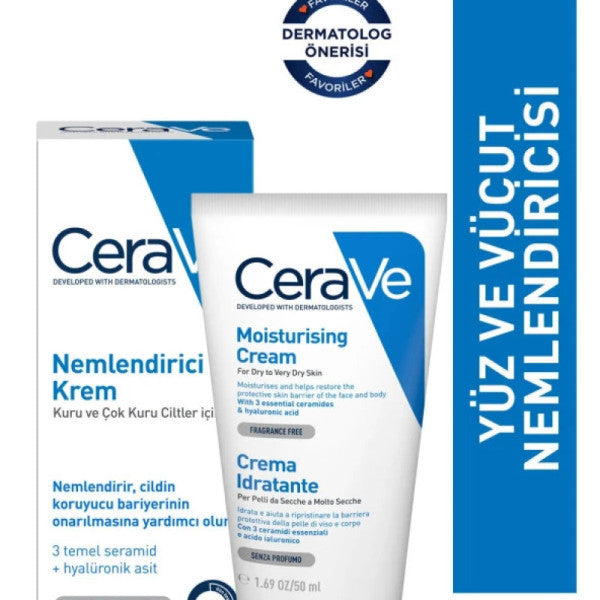 Cerave Moisturizing Cream Dry and Very Dry Skin 50 Ml