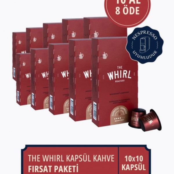 The Whirl Espresso Medium Capsule Coffee Buy 10 Pay 8 Deal Package