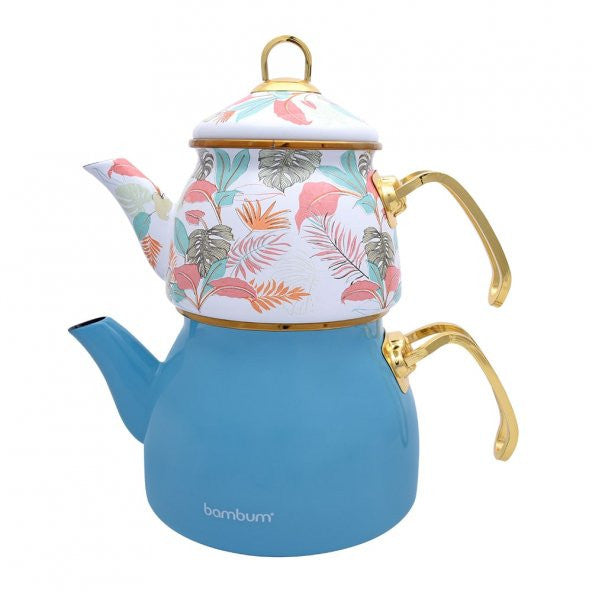 Bambum Summer - Teapot Set Turquoise Pattern