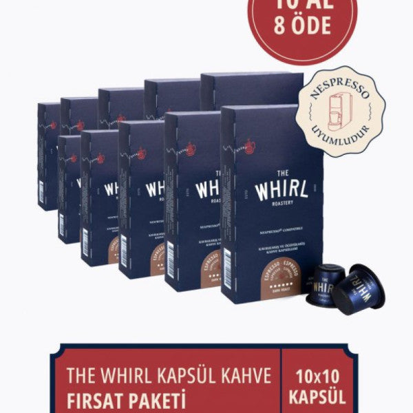 The Whirl Espresso Dark Capsule Coffee Buy 10 Pay 8 Deal Package