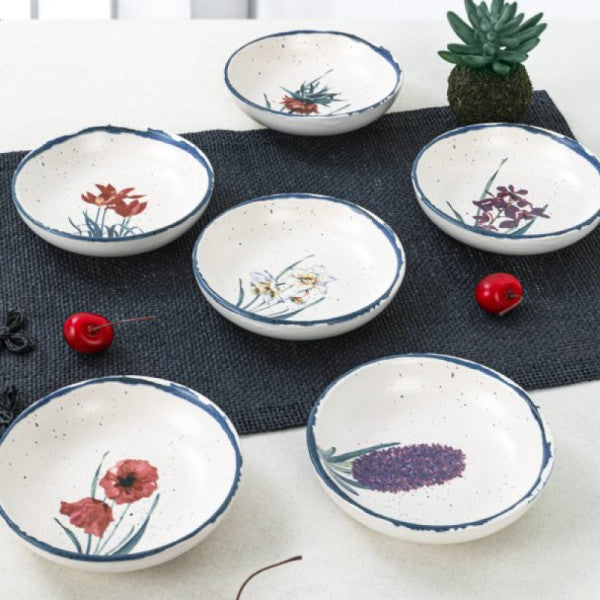 Keramika Anatolian Flowers Ring Snack/sauce 13 Cm 6 Pieces - 256/261