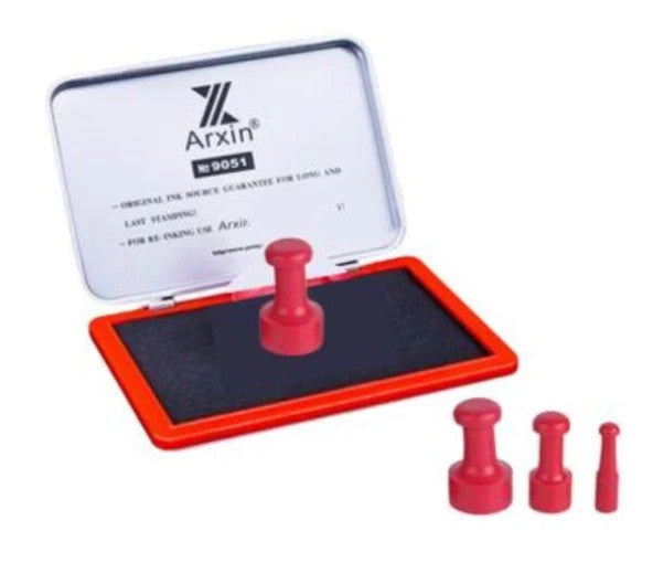 Seal Rubber Alloy Red Stamp Round 200 Mm
