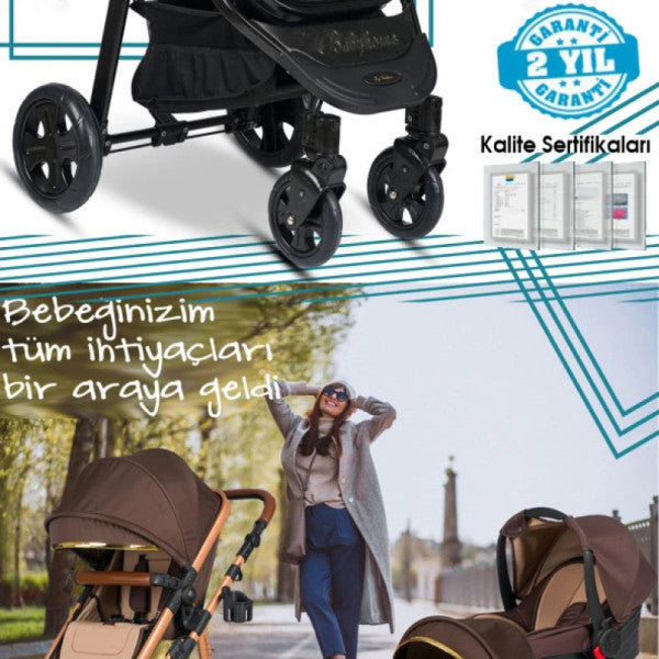 8 In 1 Set Baby Home 940 Corso Travel System Baby Stroller 505 Mother Side Basket Cradle