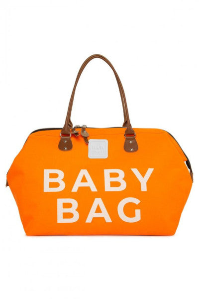 Bagmori Orange Baby Bag Printed Baby Care Bag