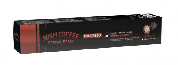 10 Nespresso Ristretto Coffee Capsules Compatible Nish