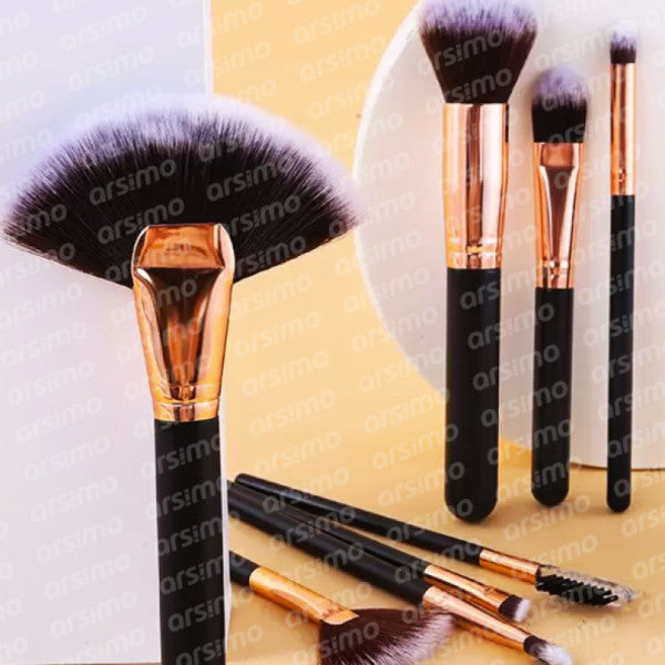 Makeup Brush Set 8 Pieces | 8 Piece Makeup Brush Set Black