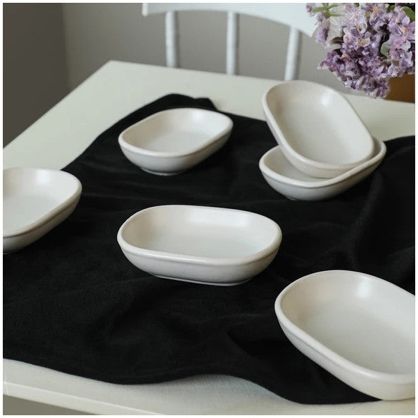 Keramika Matte White Noyan Snack Bowl 11 Cm 6 Pieces 022