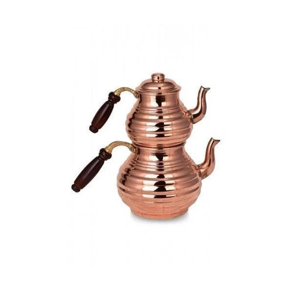 Turna Copper Sliced teapot No. 2 Thick Hand Forged Red Turna1958-1