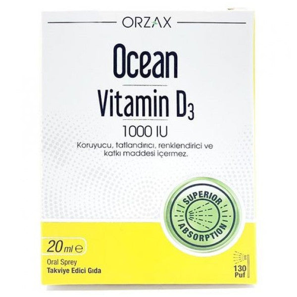 Ocean Vitamin D3 1000 Iu Oral Spray 20 Ml