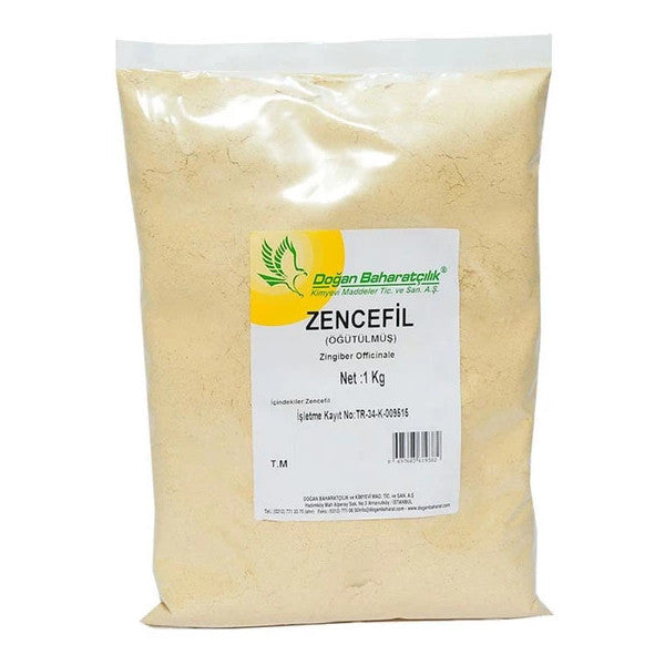 Doğan Spice Ginger Powder 1 Kg Package Ground