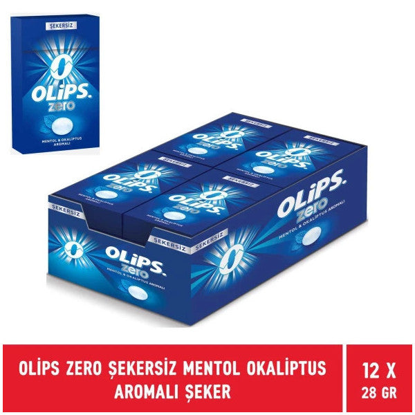 Olips Zero Sugar-Free Menthol Eucalyptus Flavored Candy 28 Gr - 12 Pieces