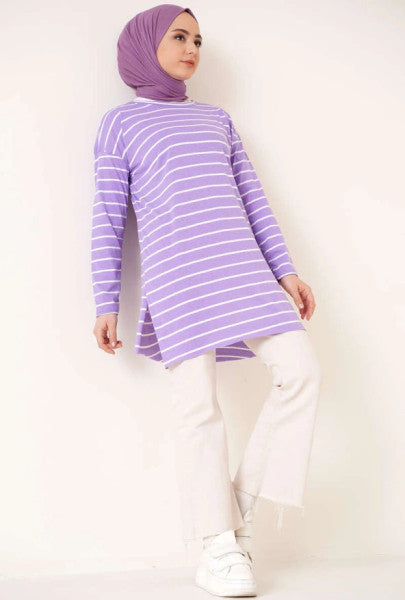 Striped Tunic Lilac