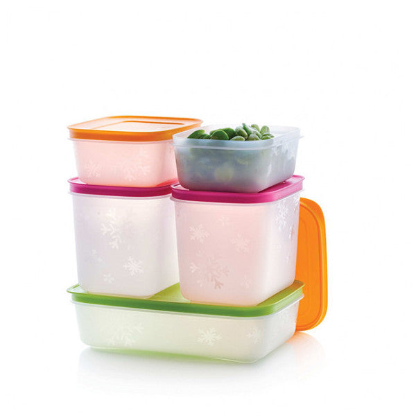 Tupperware Alaska Series Deep Freezer Storage Container Set Of 5