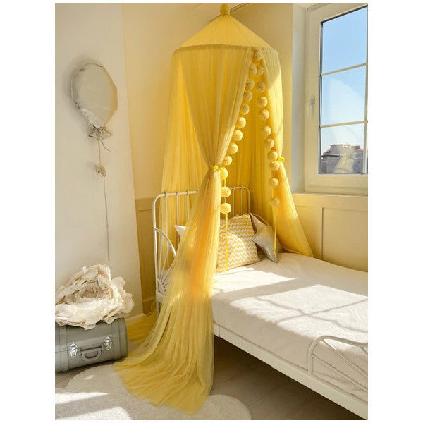 Pamuka Tulle Mosquito Net Deluxe Yellow