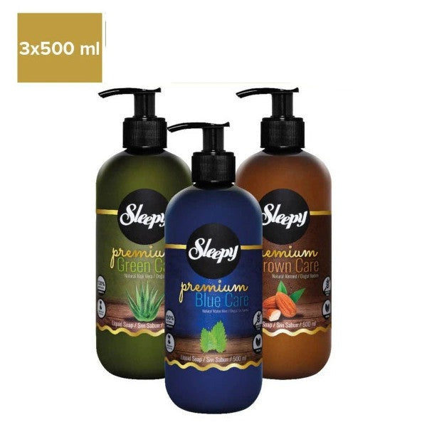 Sleepy Premium Liquid Soap 3-Piece Advantage Package 3X500 Ml