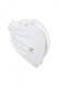 Ecocotton Hair Towel Embroidered 100 Cotton Curls White