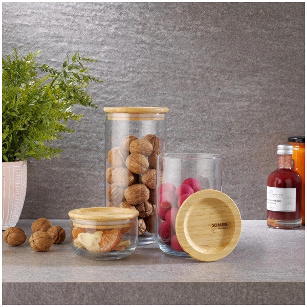 Schafer Vera 3-Piece Glass Storage Set-6 Pieces