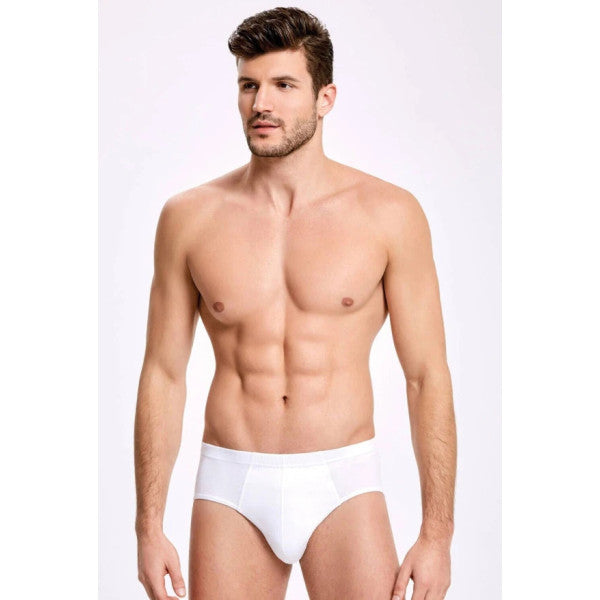 Slip White Men's Briefs 3 Pieces