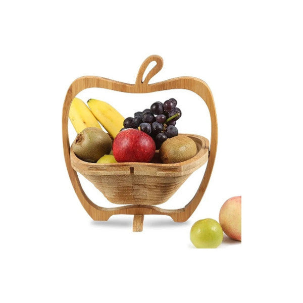 Wooden Foldable Fruit Basket Wooden Fruit Holder