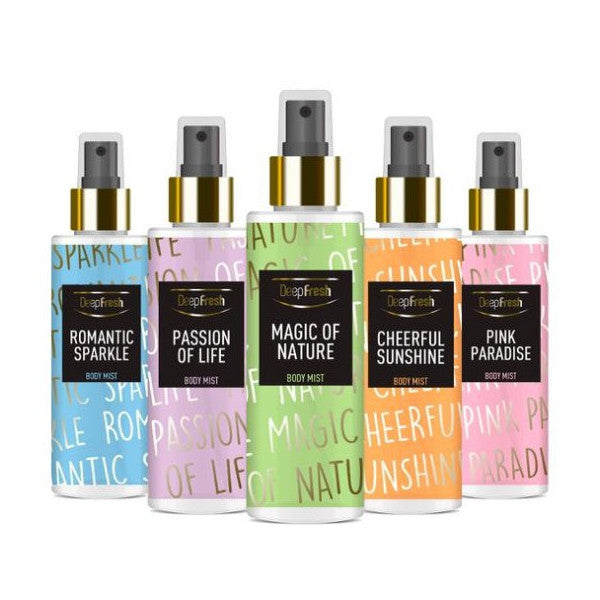 Deep Fresh Body Spray Mixed Package 5 X 200 Ml