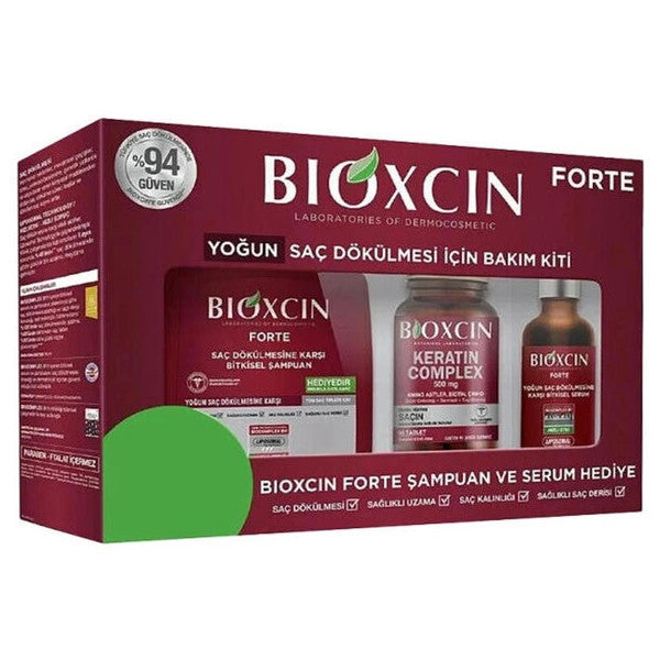 Bioxcin For Te Intense Hair Loss Care Kit (Tablet + Shampoo + Serum)