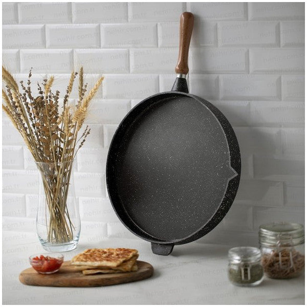 Nehir Aluminum Casting Pancake Pan 36 Cm-Ysfhome