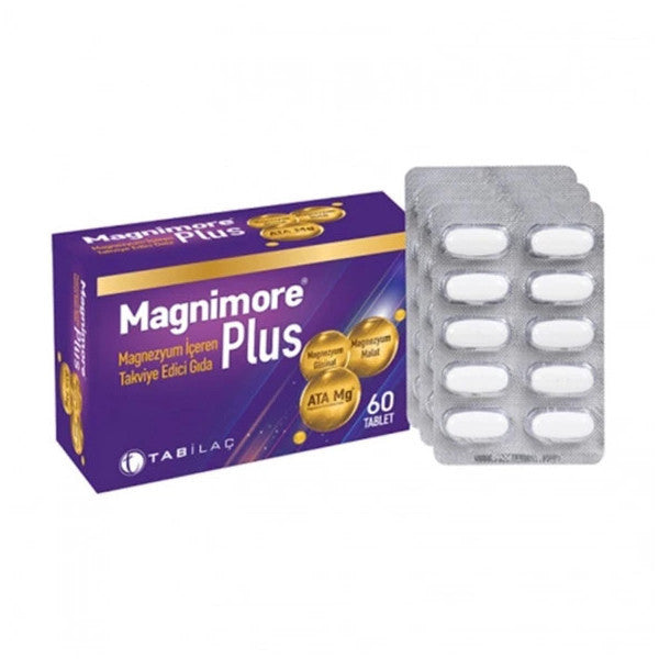 Magnimore Plus Food Supplement Containing Magnesium 60 Capsules