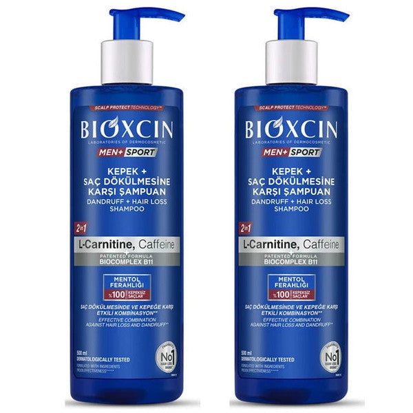 Bioxcin Men Sport Anti-Dandruff And Hair Loss Shampoo 500 Ml 2 Pieces –  Turkish Souq