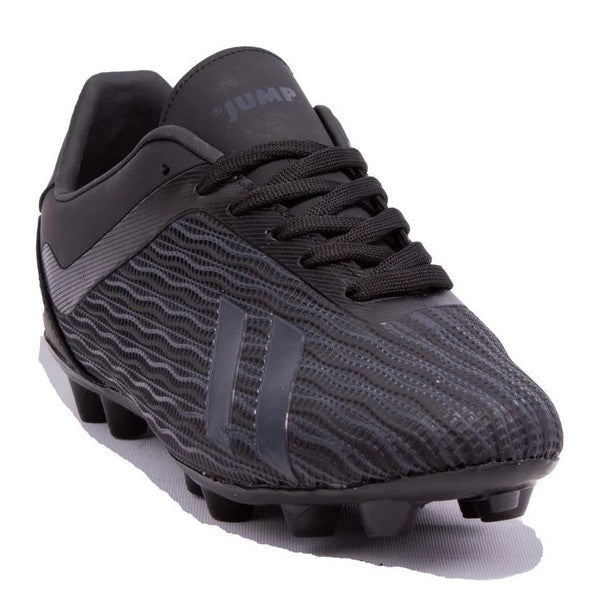 Jump 25850 Black Grey Cleats Men's Football Shoes