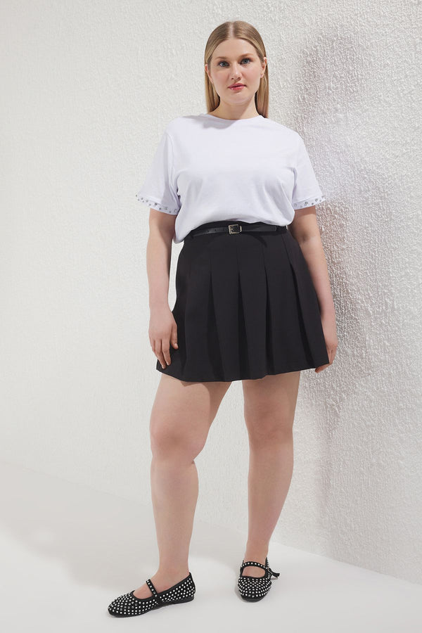 Curve Women's Straight Short Regular Plus Size T-Shirt