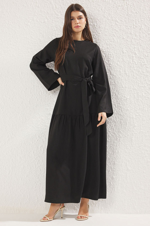 Trendyol Modest Women's Plain Long Long Casual Relaxed Fit Modest Dresses