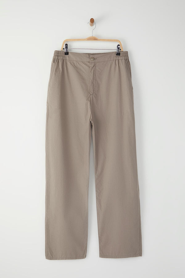 Man Men's Beige Straight Normal Waist Trousers