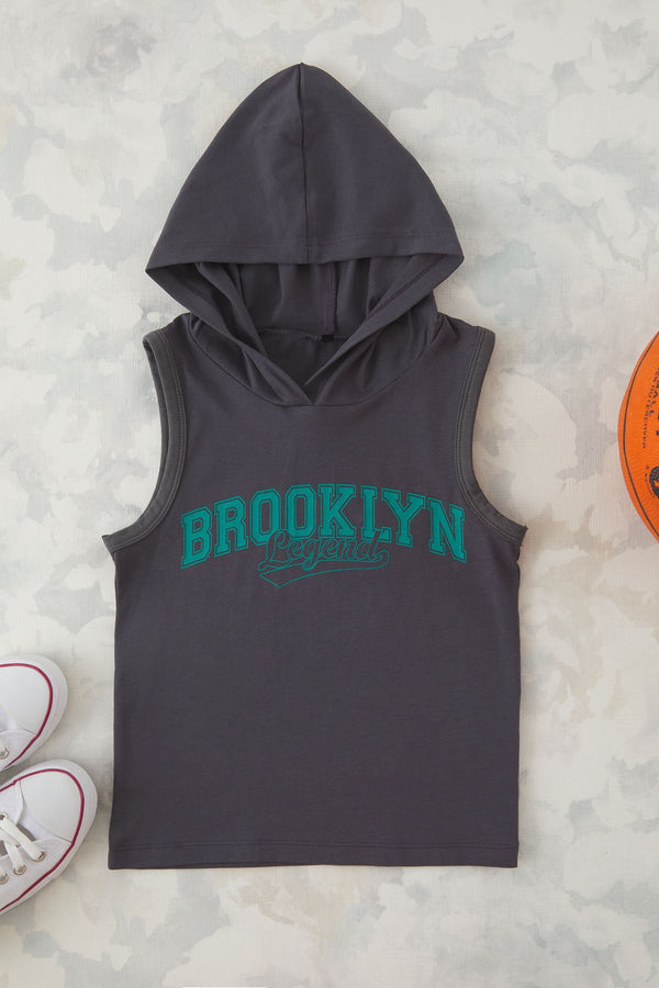 kıds Boys Grey Slogan Undershirt