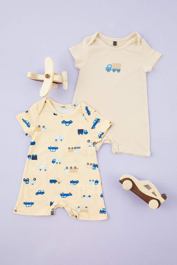 kıds Boys Printed Short Casual/daily Regular Overalls