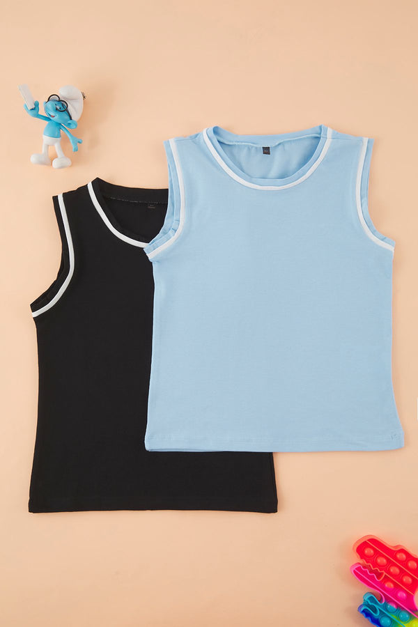 kıds Boys Black Straight Undershirt