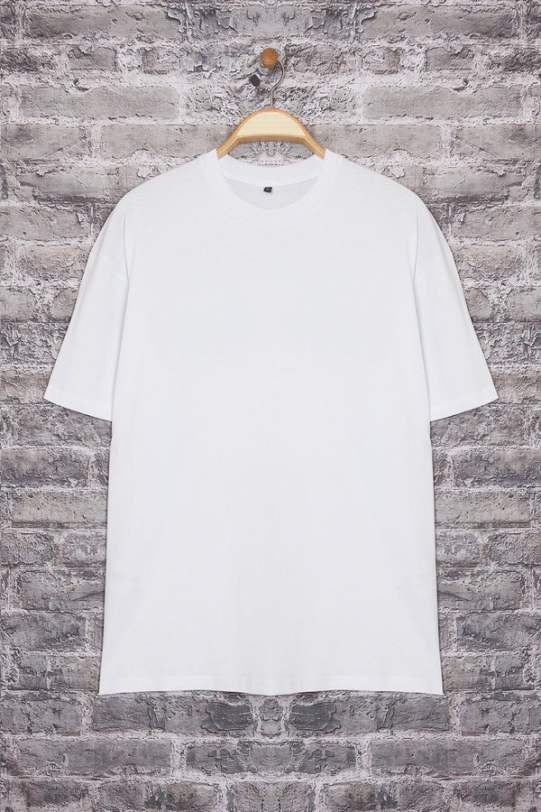 Man Men's Slogan Short Oversized T-Shirt