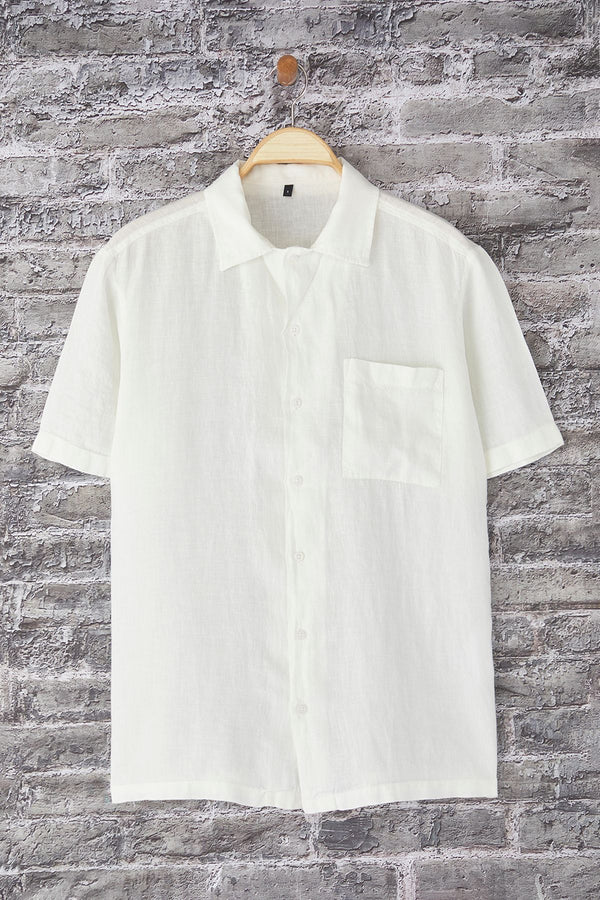 Man Men's Straight Short Regular Shirt
