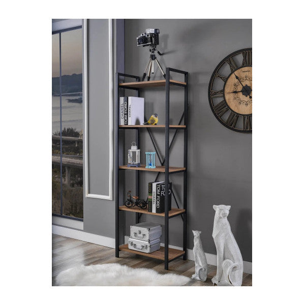 Evdesa Eco Metal Bookcase Decorative Shelf Home Office Shelf File Shelf 180X60 Cm 5 Shelves