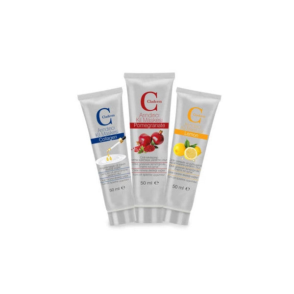 Claderm 50Ml 3 Pieces (Collagen-Pomegranate-Lemon) Advantage Package