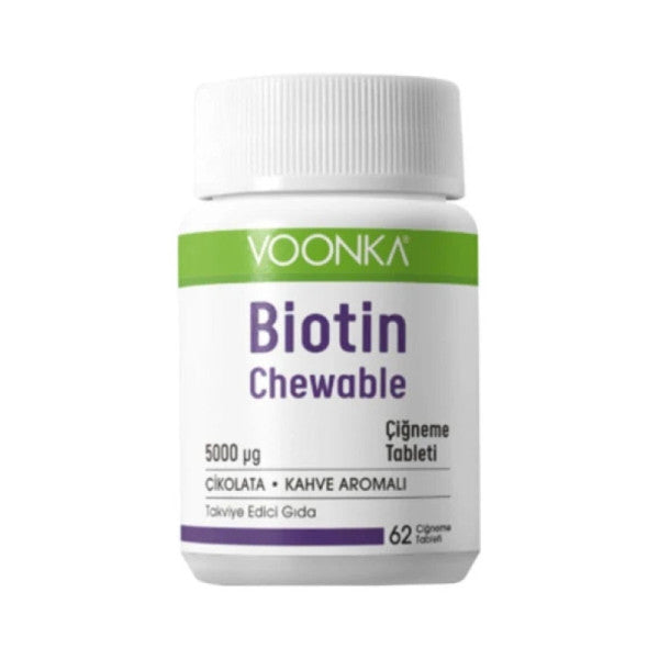 Voonka Biotin Chewable 62 Chewable Tablets
