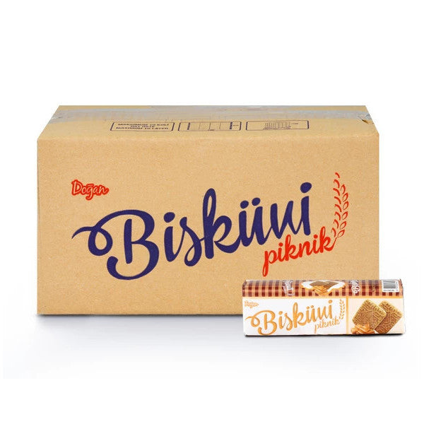 Doğan Caramel Picnic Biscuits 80 Gr. 24 Pieces (1 Box)