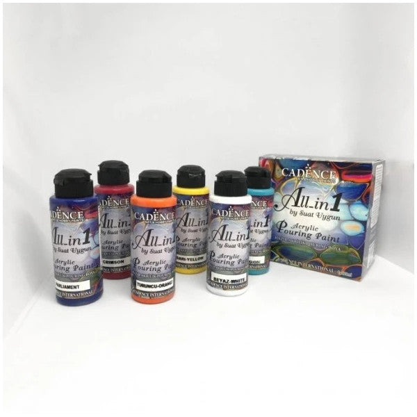 Cadence Ready Acrylic Pouring Paint Set Set Of 6