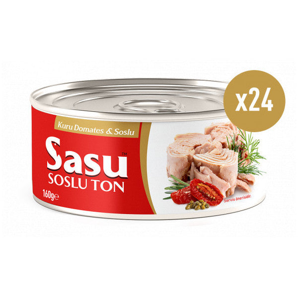 Sasu Dried Tomato & Sauce Tuna 24X160G Whole Slice