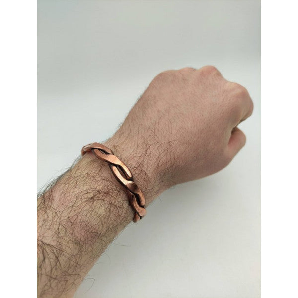 Adjustable Copper Bracelet 18.5 Cm Thickness 8 Mm Wear For Health