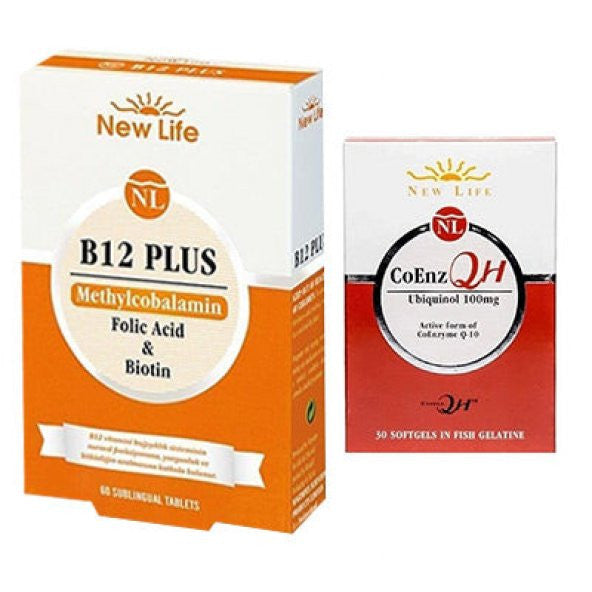 New Life B12 Plus 60 Tablet ve Coenz QH 30 Softgel