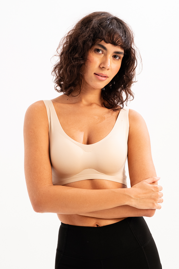 JUSTEVER Seamless Seamless Minimizer Removable Padded Bra Ten Women's Laser Bra - Blaze