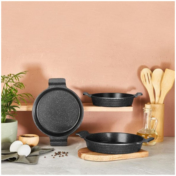 Amboss Astral 3 Piece Granite Cast Iron Pan Set (Pan)