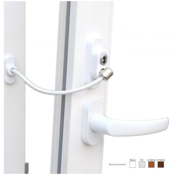 Keyed Rope Pvc Door Window Safety Lock