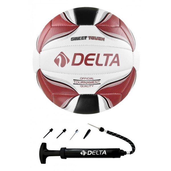 Delta Rivo Stitched Size 5 Volleyball + Ball Pump