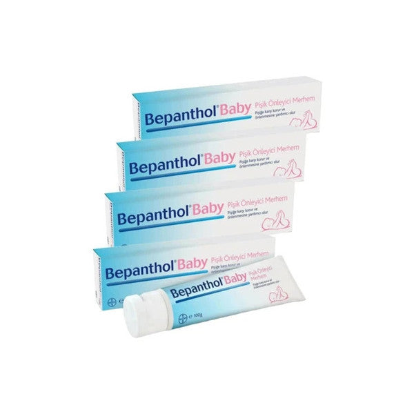 Bepanthol Baby Diaper Rash Prevention Ointment 100 Gr 4 Pieces